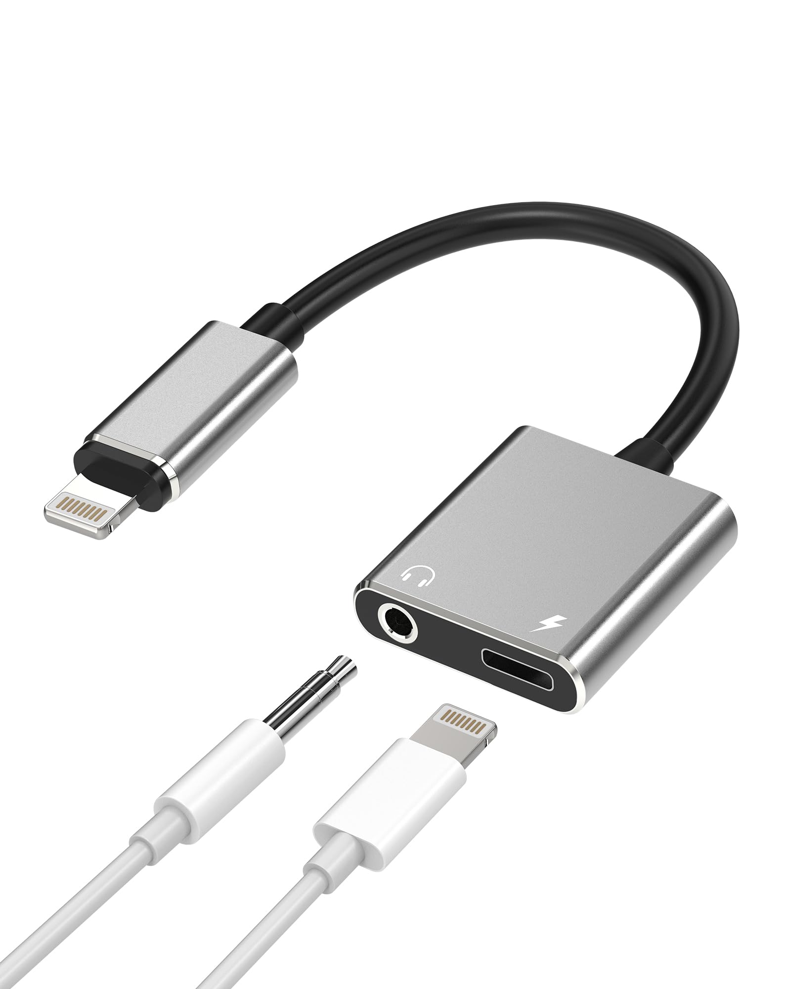 Apple - kkak Amazon.com: zoyuzan 125-ip-Headphone Adapter for iPhone(2 in